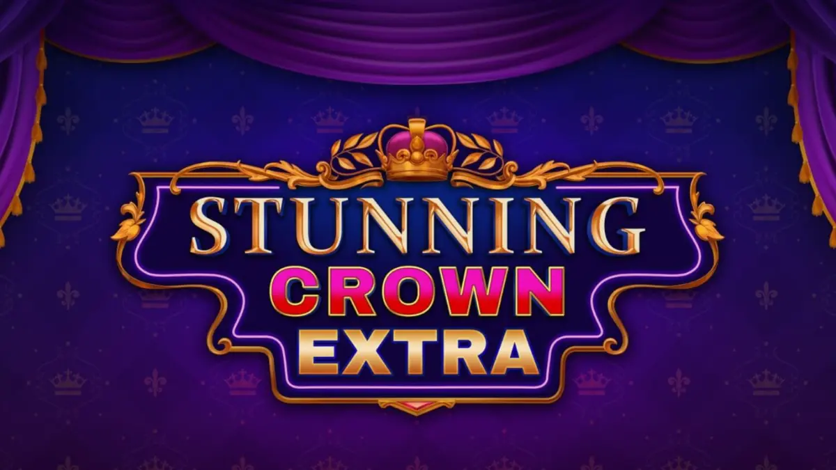 Tampilan visual slot Stunning Crown Extra dengan simbol mahkota dan permata